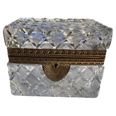 Caja antigua de cristal de Baccarat