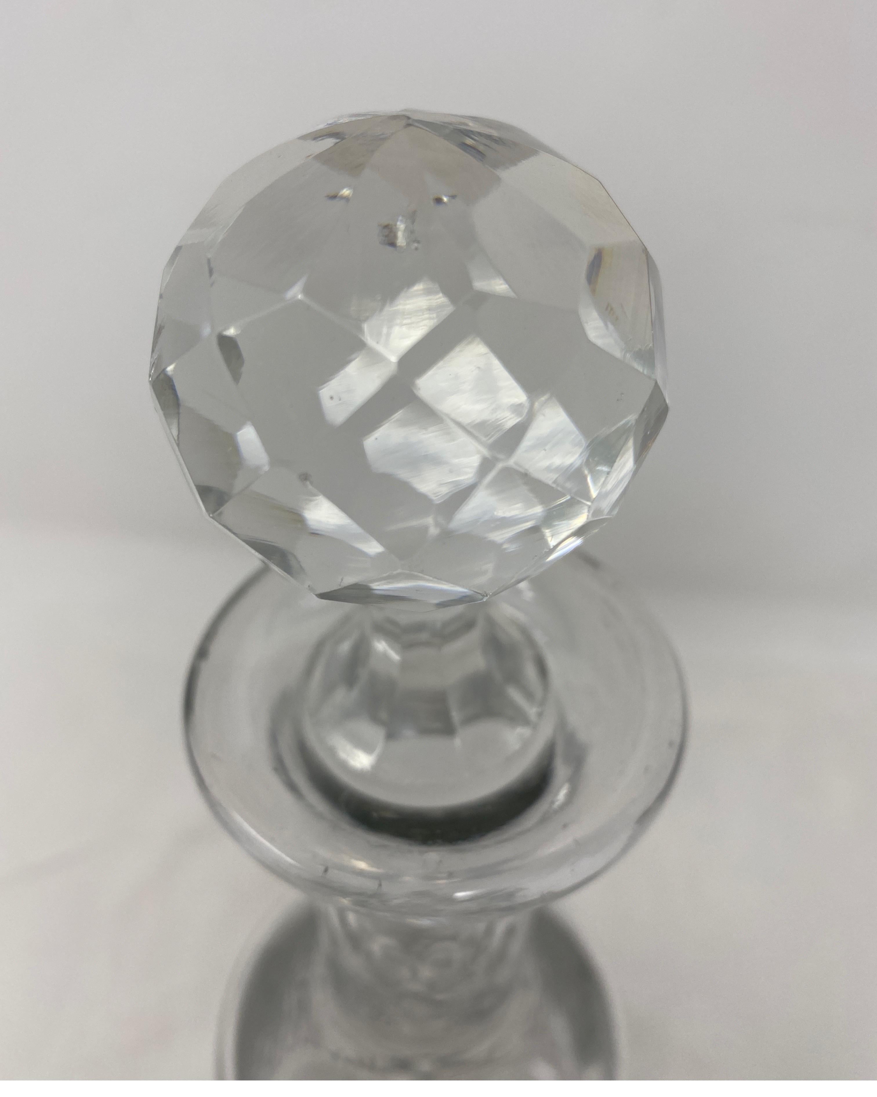 Antique Baccarat Crystal Carafe with Stopper. 19th century.
 