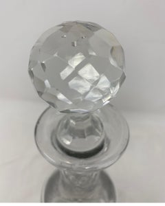 Antique Baccarat Crystal Carafe with Stopper