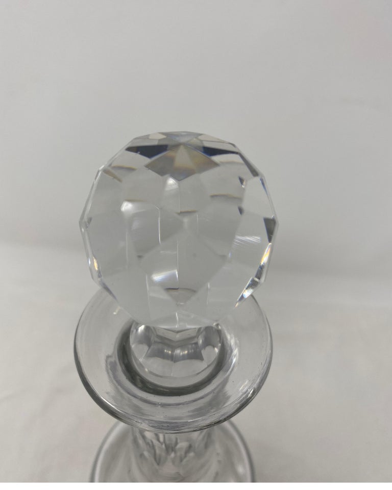 Antique Baccarat Crystal Decanter with Stopper For Sale at 1stDibs