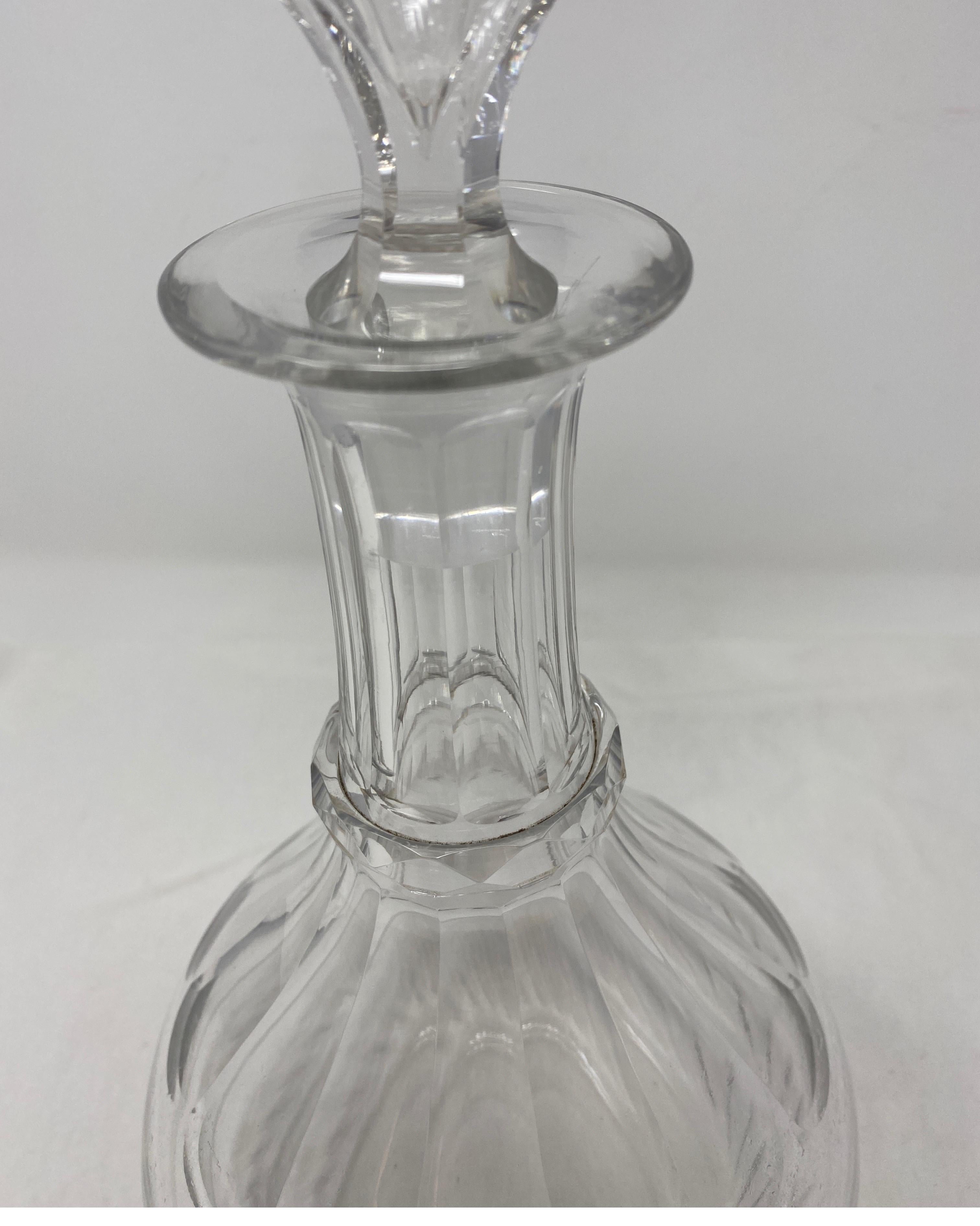 vintage baccarat crystal decanter