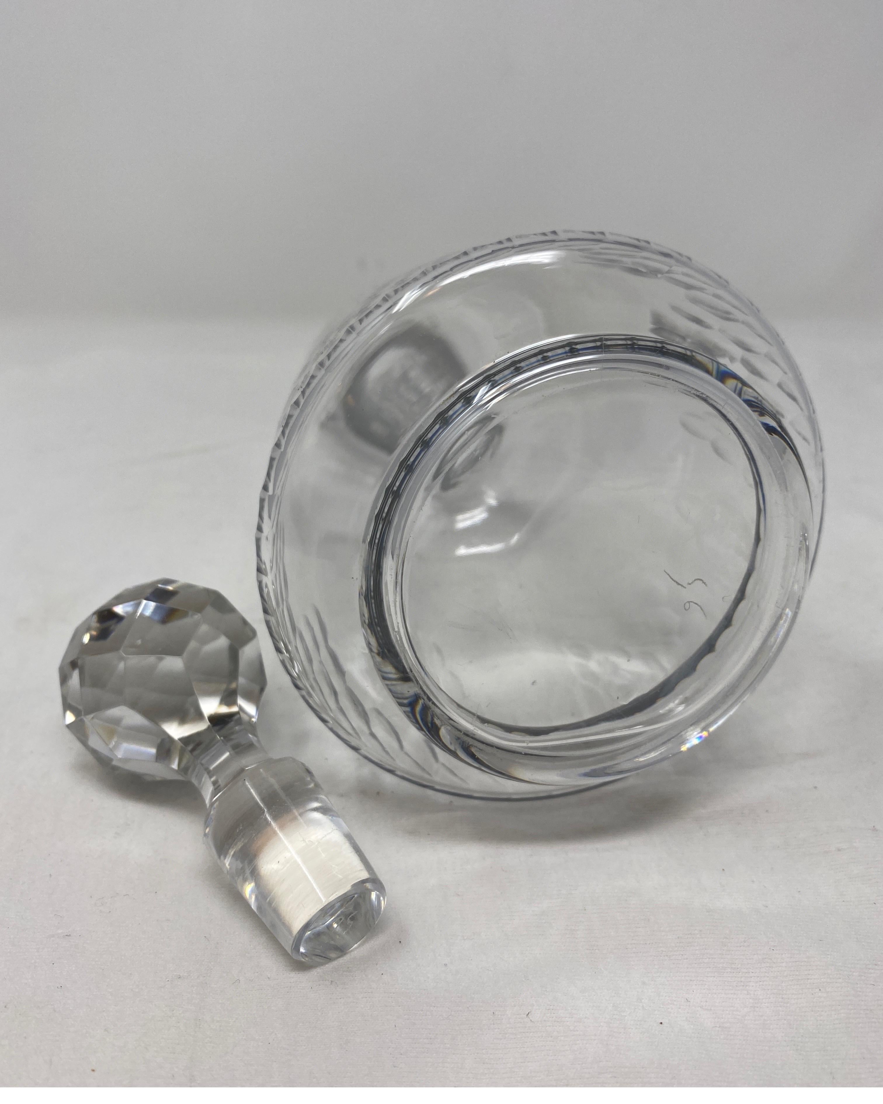 Antique Baccarat Crystal Decanter with Stopper In Good Condition In Houston, TX