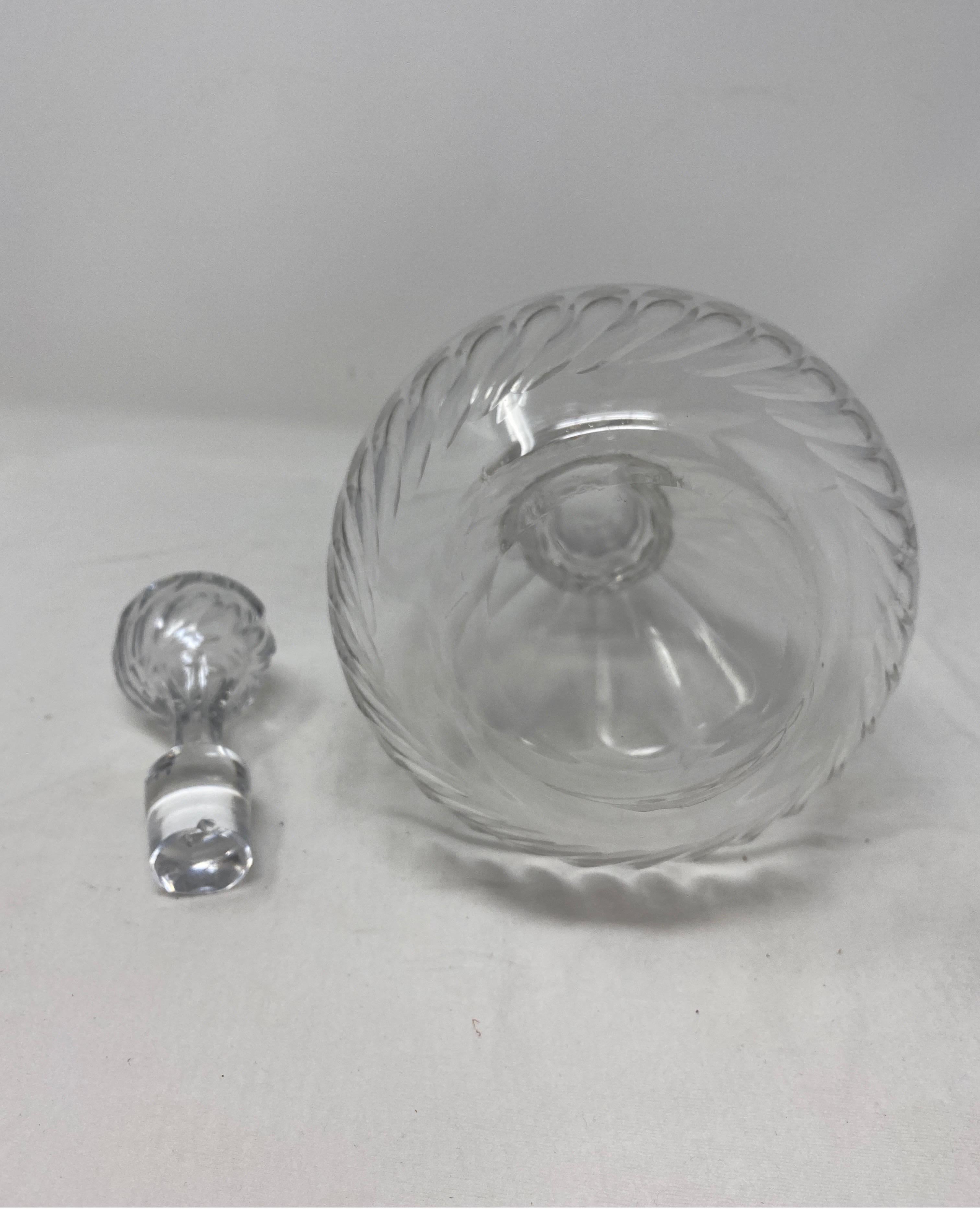 19th Century Antique Baccarat Crystal Decanter with Stopper