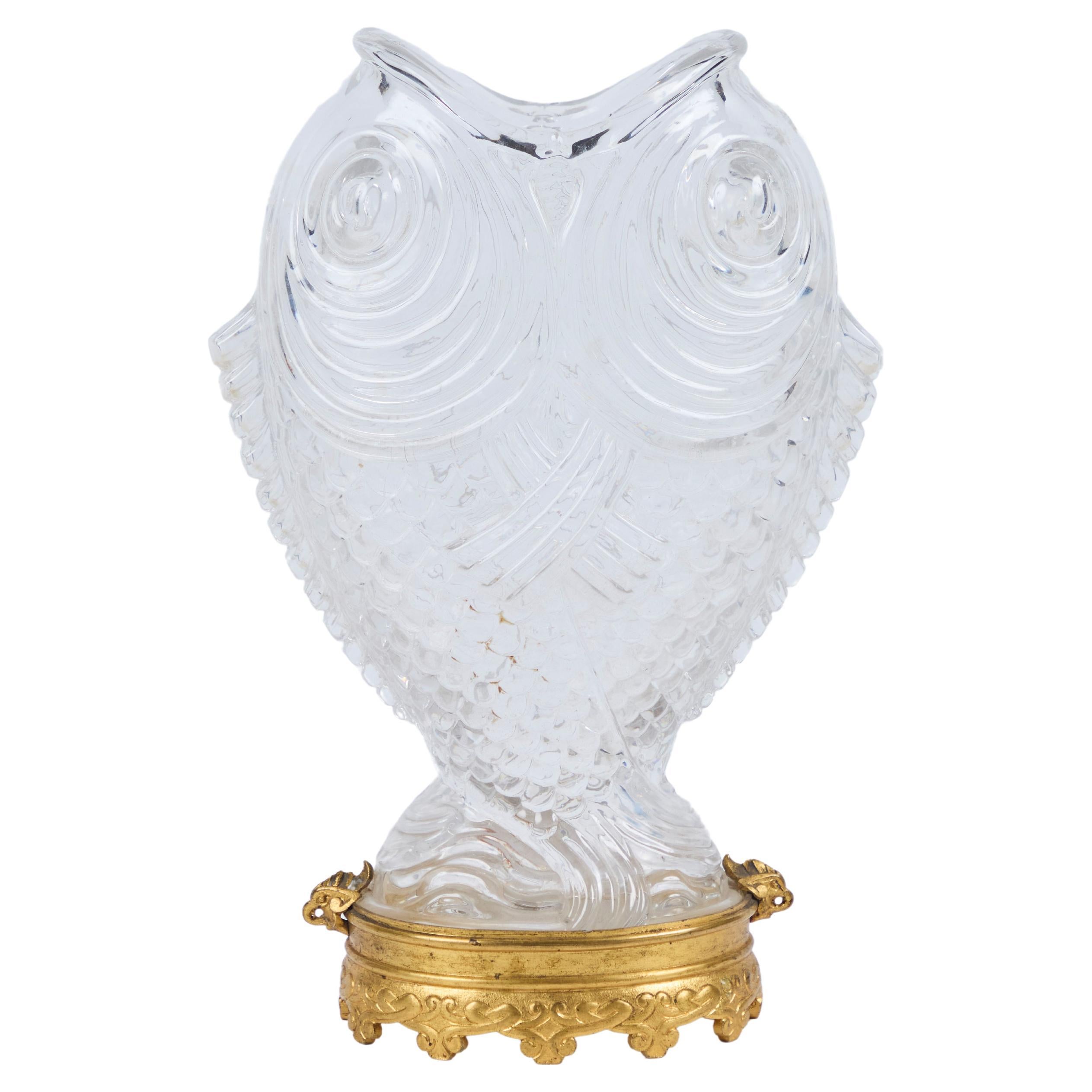 Vaso antico Baccarat "Doppia Carpa