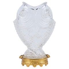 Vaso antico Baccarat "Doppia Carpa