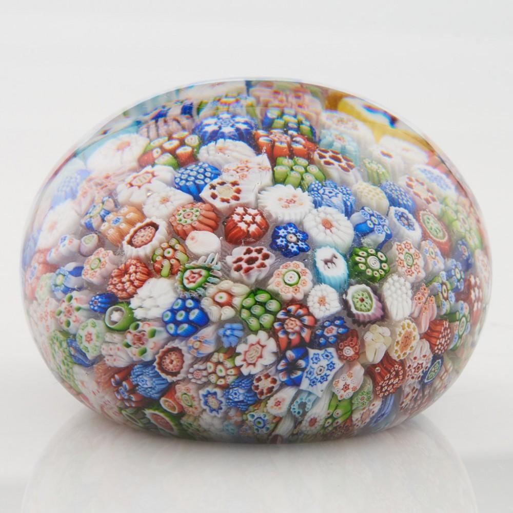 Napoleon III Antique Baccarat Millefiori Gridel Chruch Paperweight For Sale
