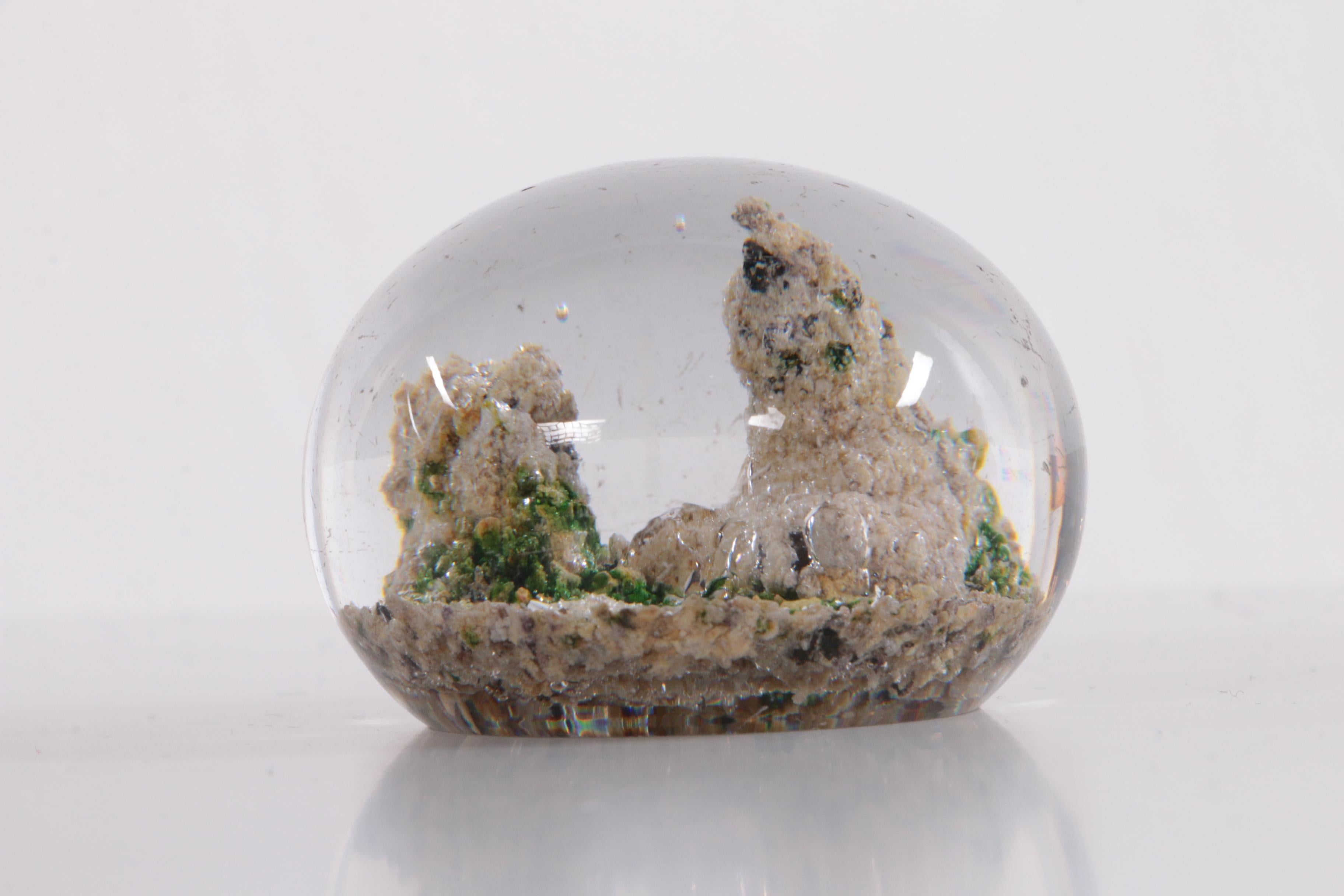 Antique Baccarat Paperweight Landscape with Mountains For Sale 3