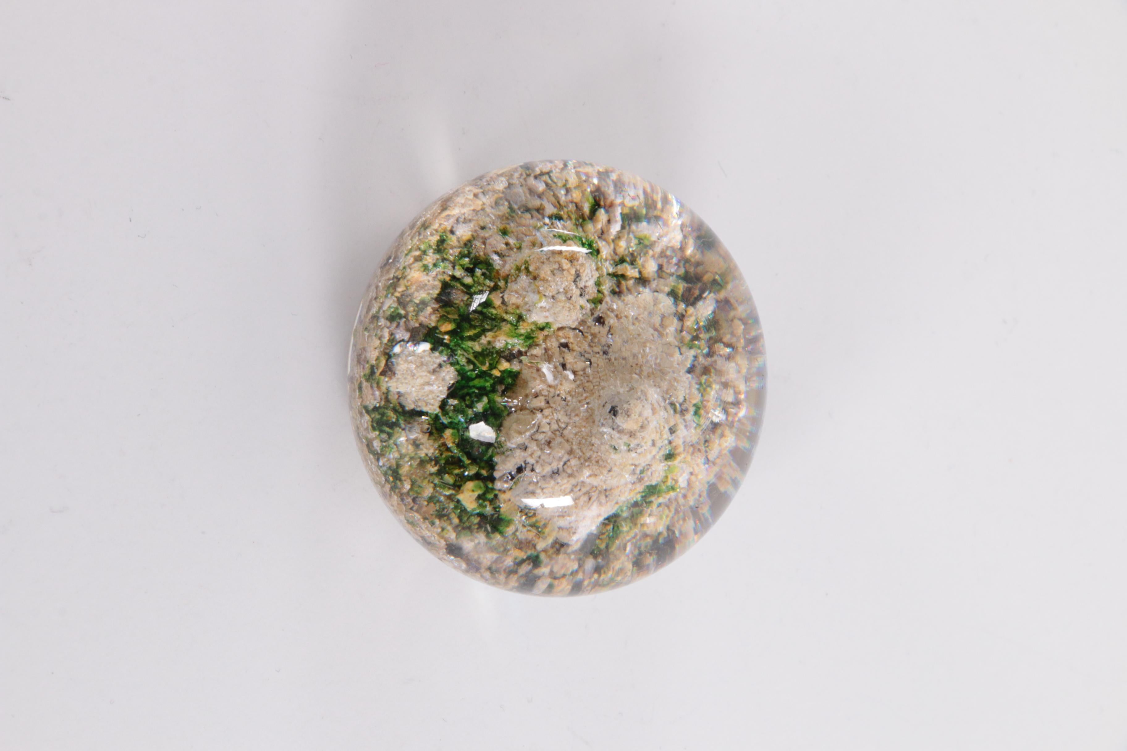 Antique Baccarat Paperweight Landscape with Mountains For Sale 4