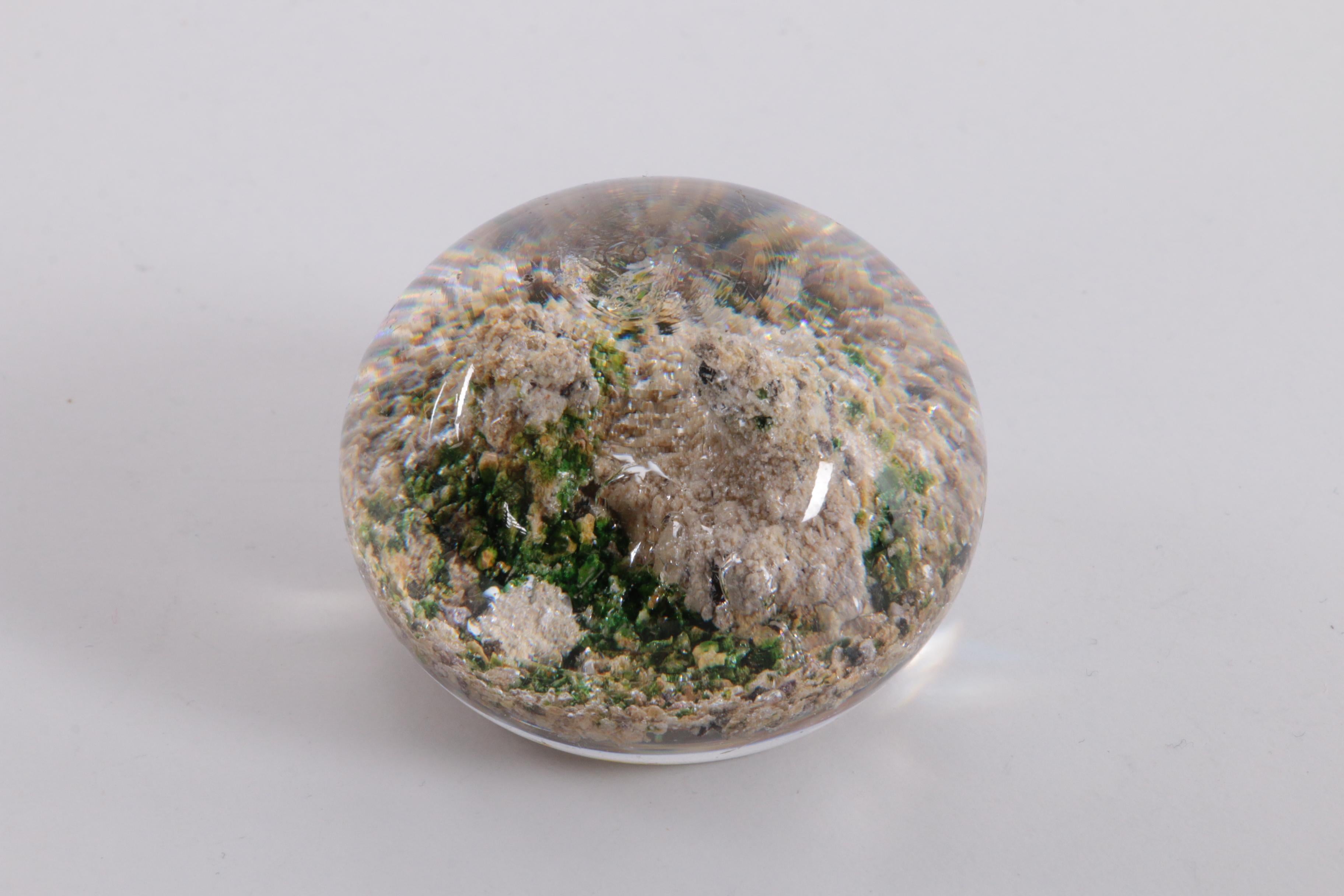 Antique Baccarat Paperweight Landscape with Mountains For Sale 2