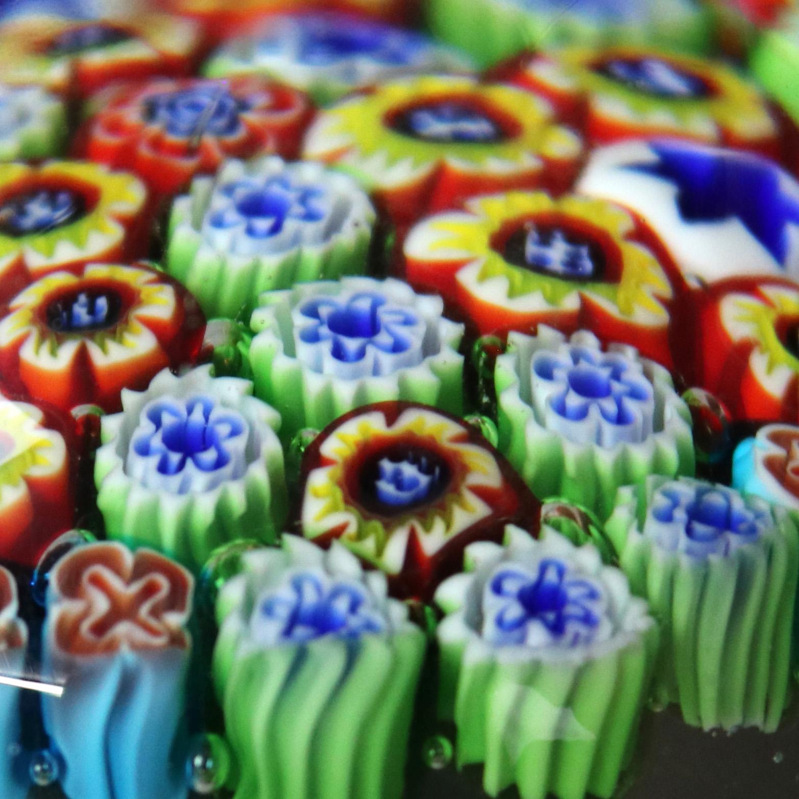 Antike Baccarat Schule Millefiori Glas Briefbeschwerer C1920 im Zustand „Gut“ in Big Flats, NY