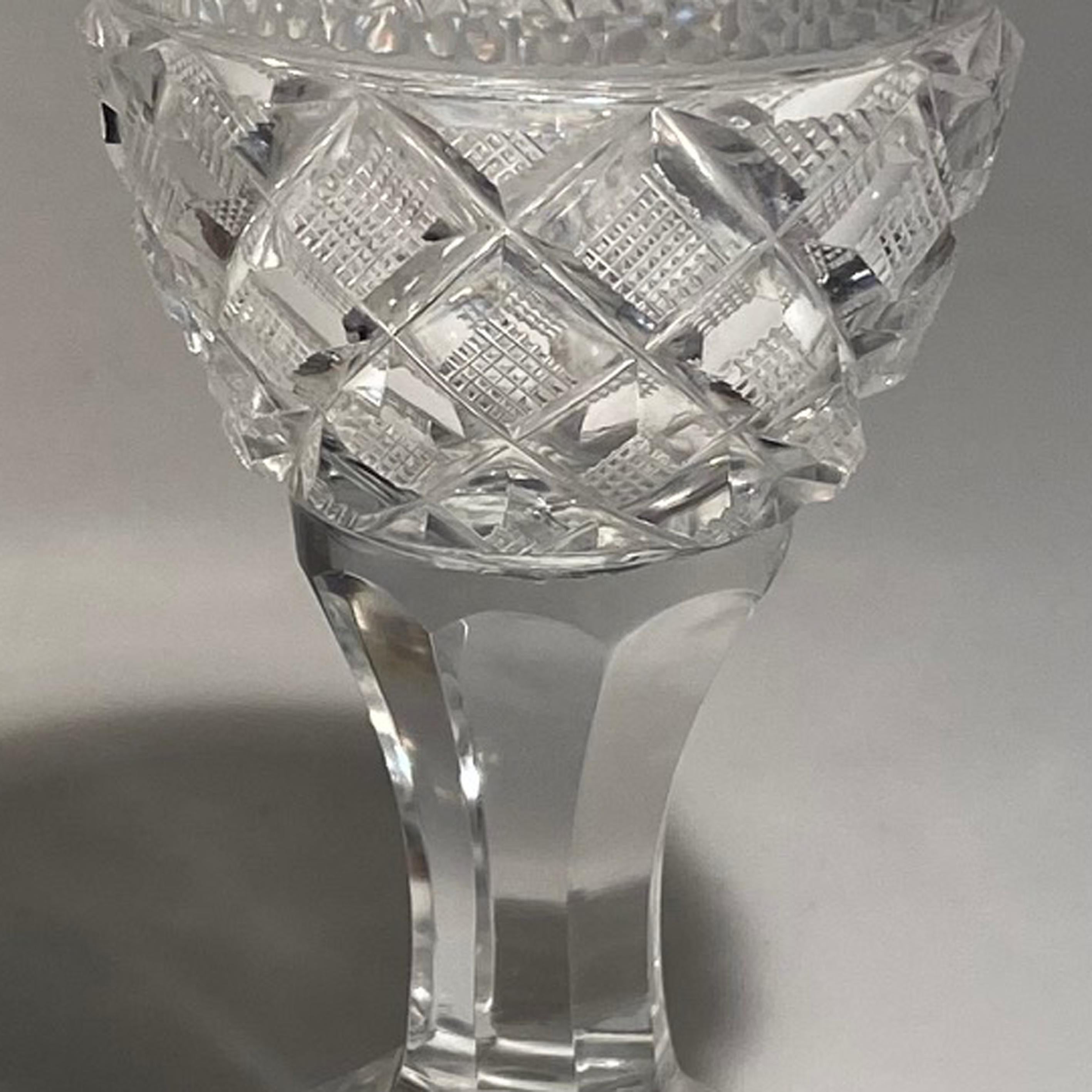 Début du XIXe siècle Ensemble antique de 12 verres à vin de Porto de Baccarat, manufacture de St. Anne, Voneche, 1810. en vente