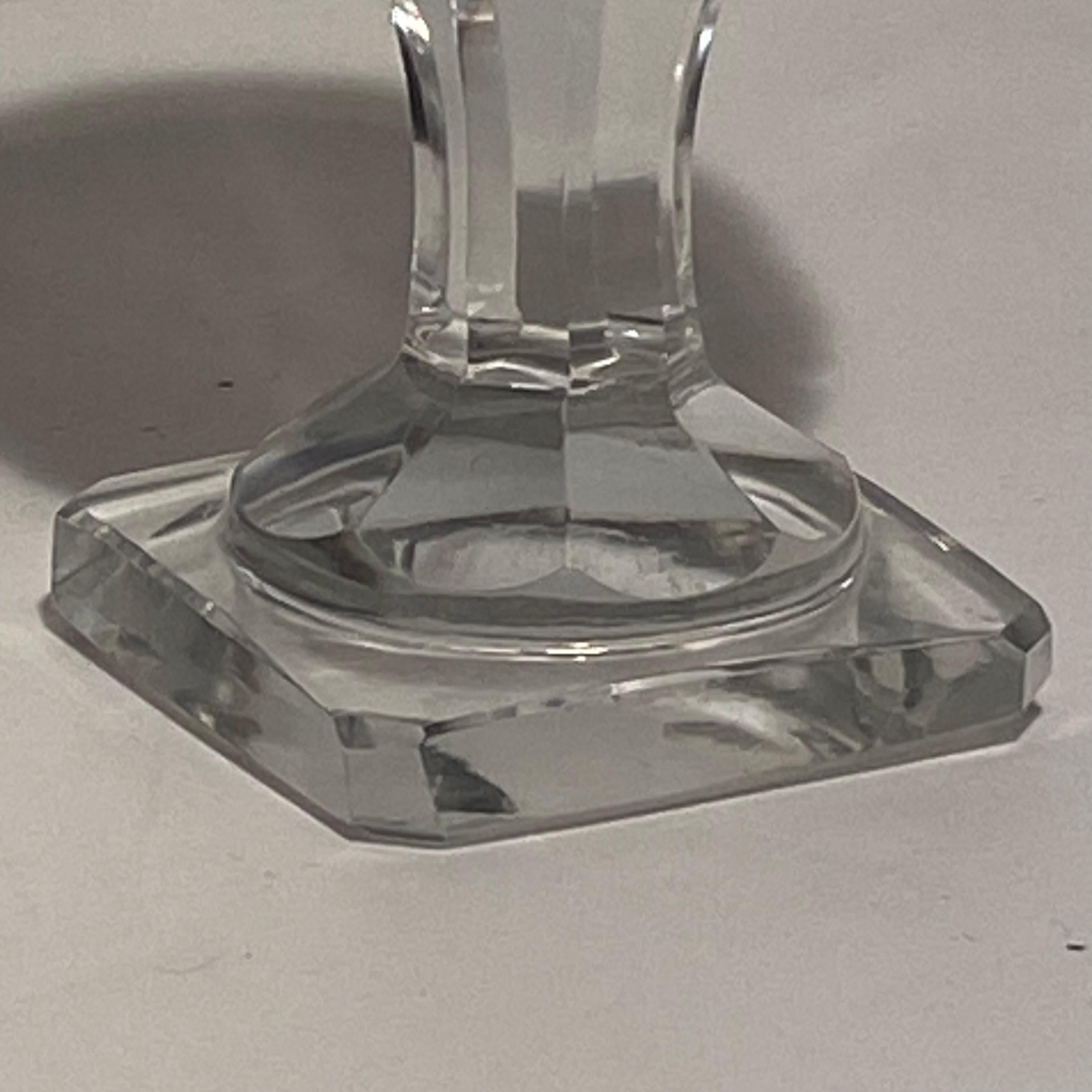 Antiker Baccarat-Satz von 12 Weingläsern aus der Fabrik Sainte Anne, Voneche, 1810. im Angebot 2