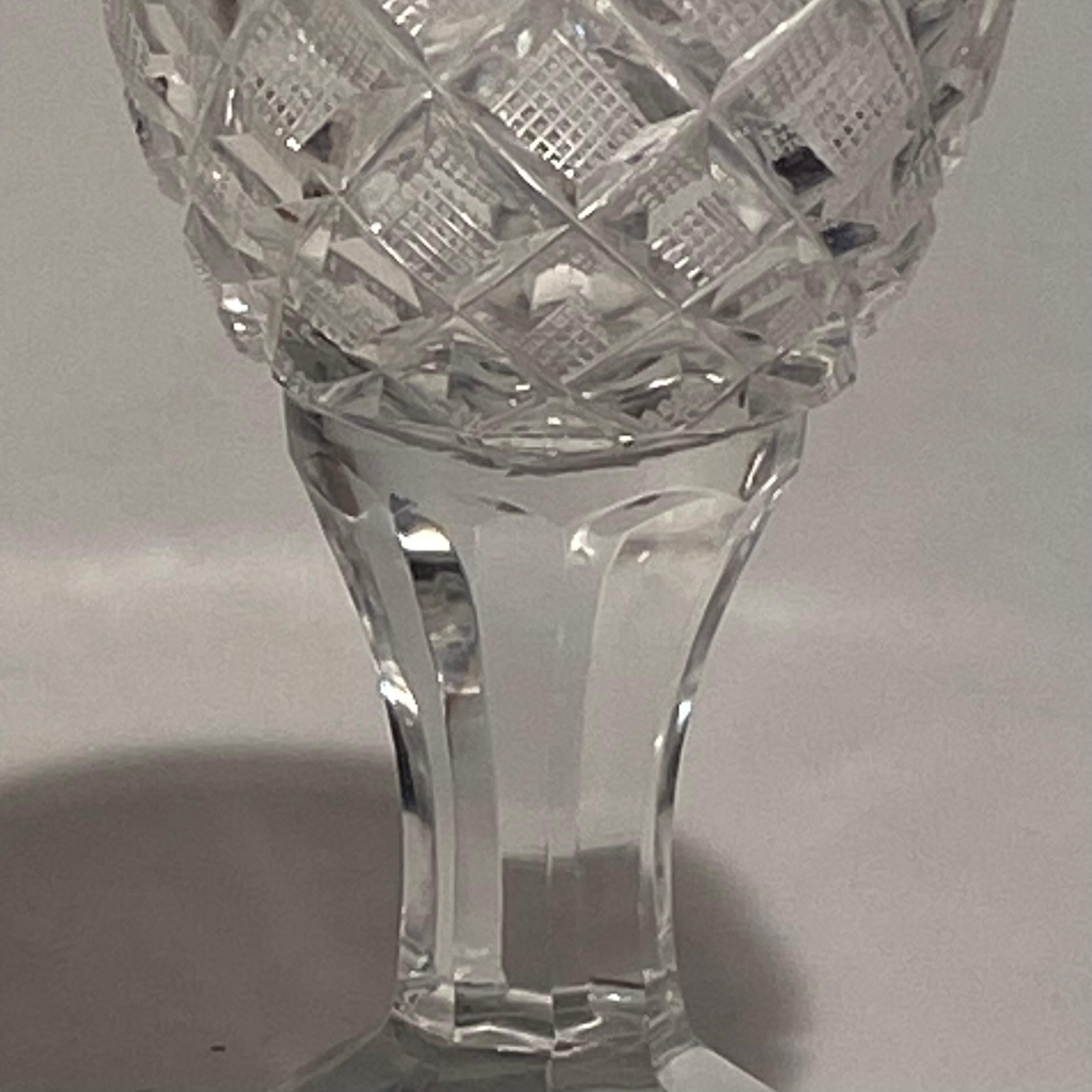 Antiker Baccarat-Satz von 12 Weingläsern aus der Fabrik Sainte Anne, Voneche, 1810. im Angebot 1