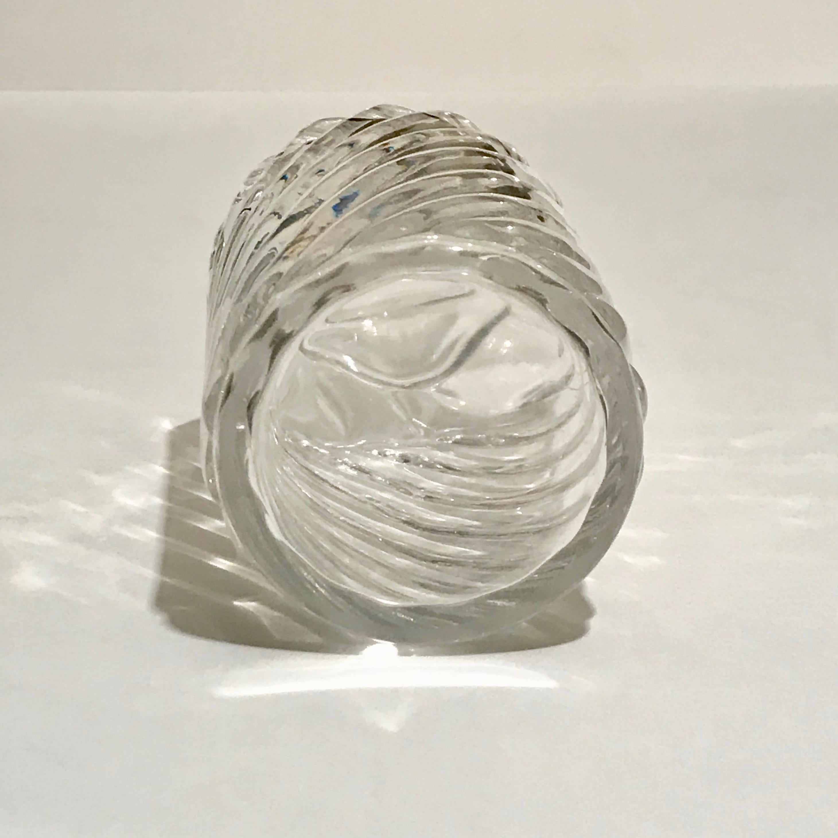 Crystal Baccarat Swirl Pattern Perfume Bottle For Sale