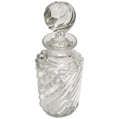 Antique Baccarat Swirl Pattern Perfume Bottle