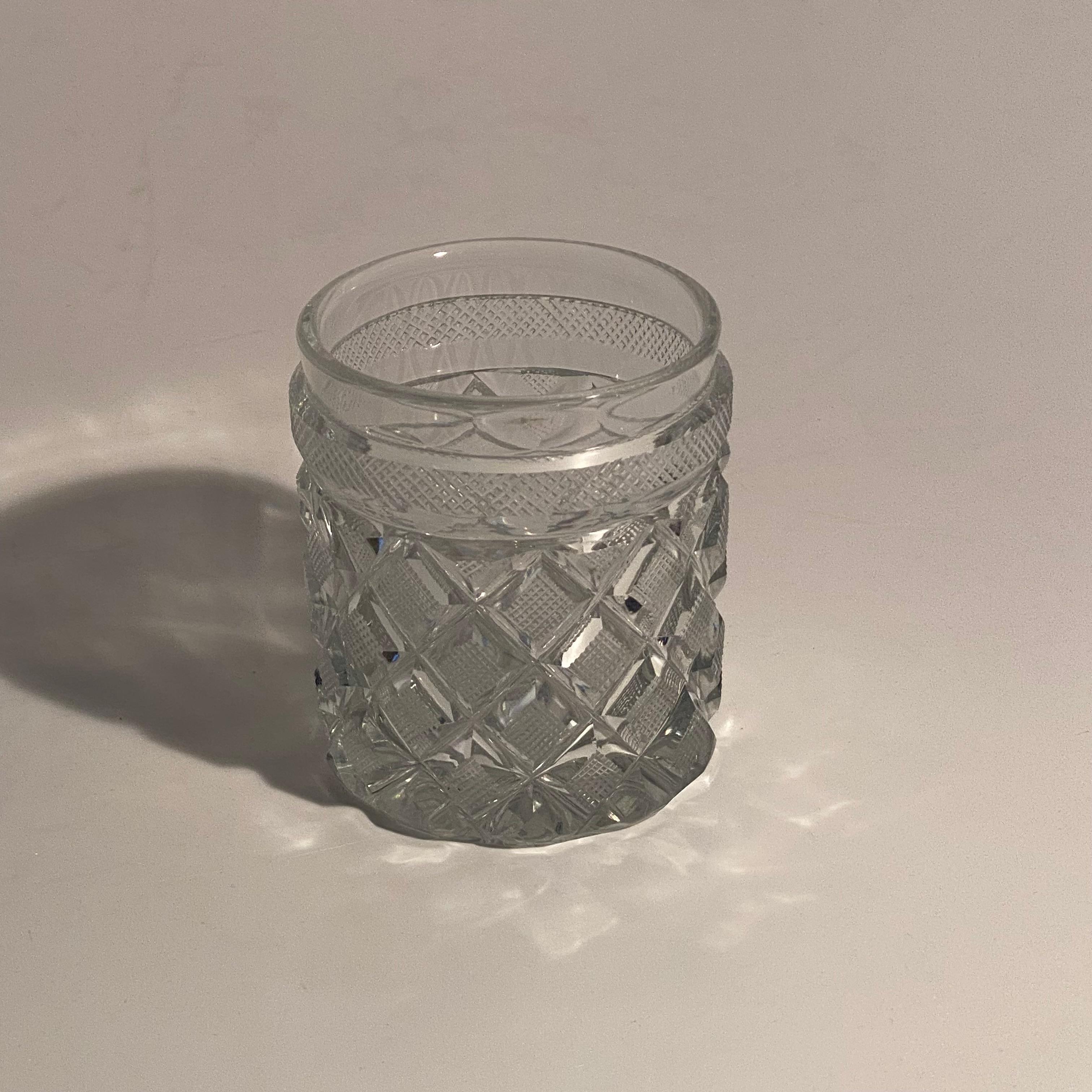 Antike Baccarat Bechergläser aus der Manufaktur Sainte Anne in Voneche, ca. 1810. im Angebot 7