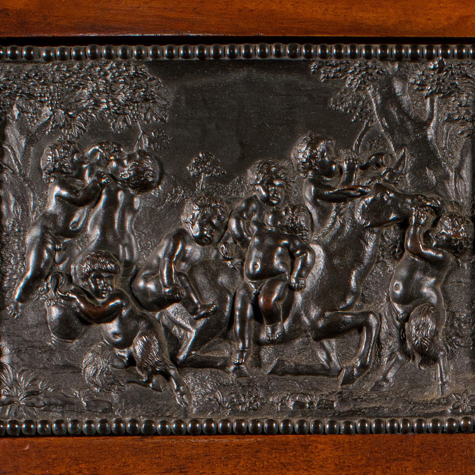 Antiker Bacchanalien-Fries, Italien, Bronze, Grand Tour, viktorianisch, um 1850 (Italienisch) im Angebot