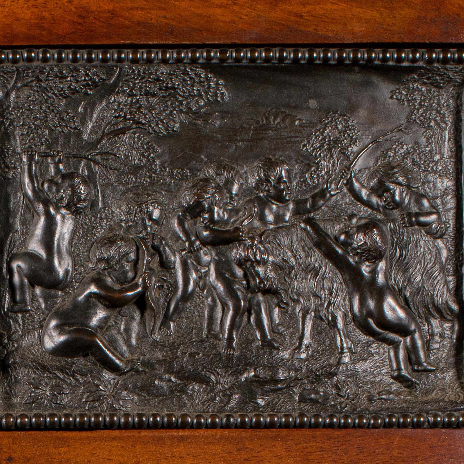 19th Century Antique Bacchanalian Frieze, Italian, Bronze, Grand Tour, Victorian, circa 1850 For Sale