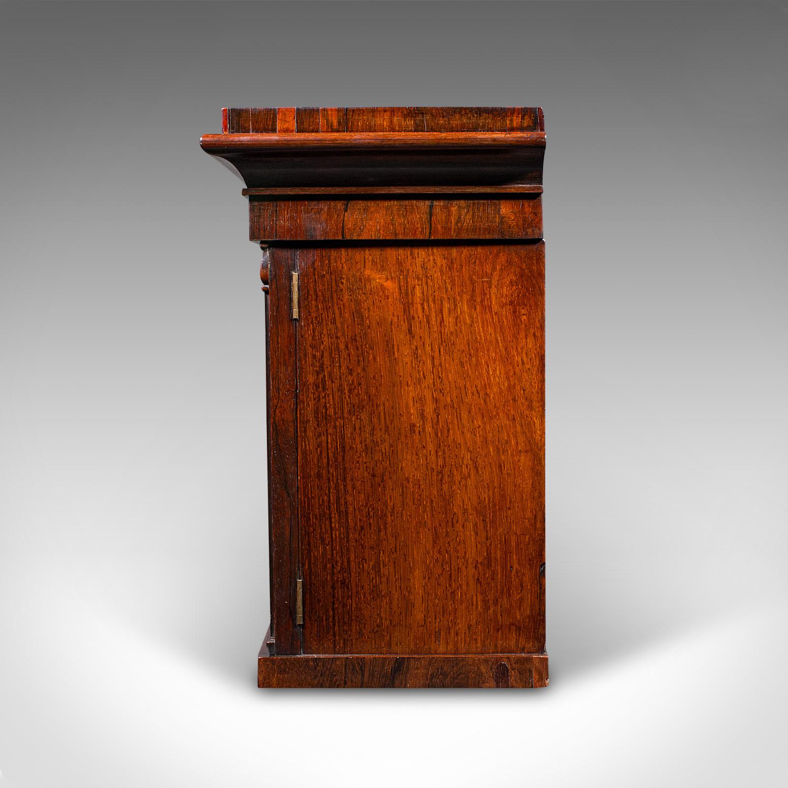 Palissandro Antico mobile per libri da scapolo, Inglese, Repository da tavolo, William IV, 1835 in vendita