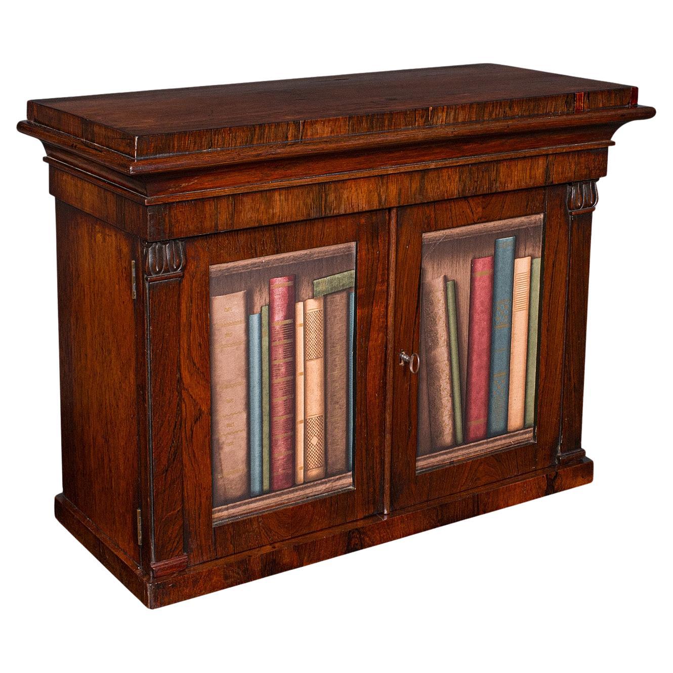 Antico mobile per libri da scapolo, Inglese, Repository da tavolo, William IV, 1835