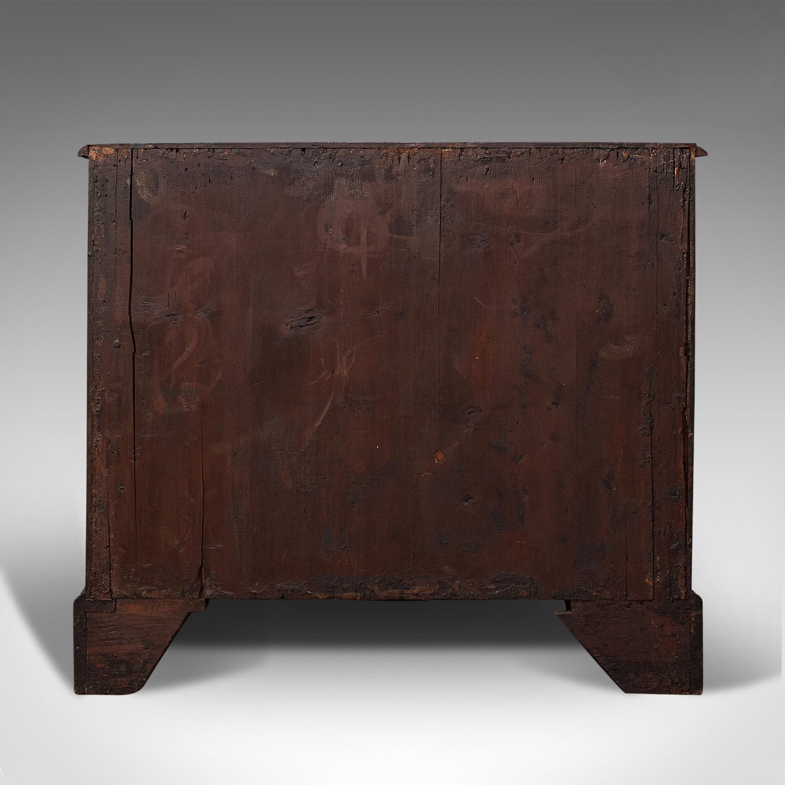 Antique Bachelor's Chest of Drawers, English, Flame Mahogany, Georgian, C.1780 1