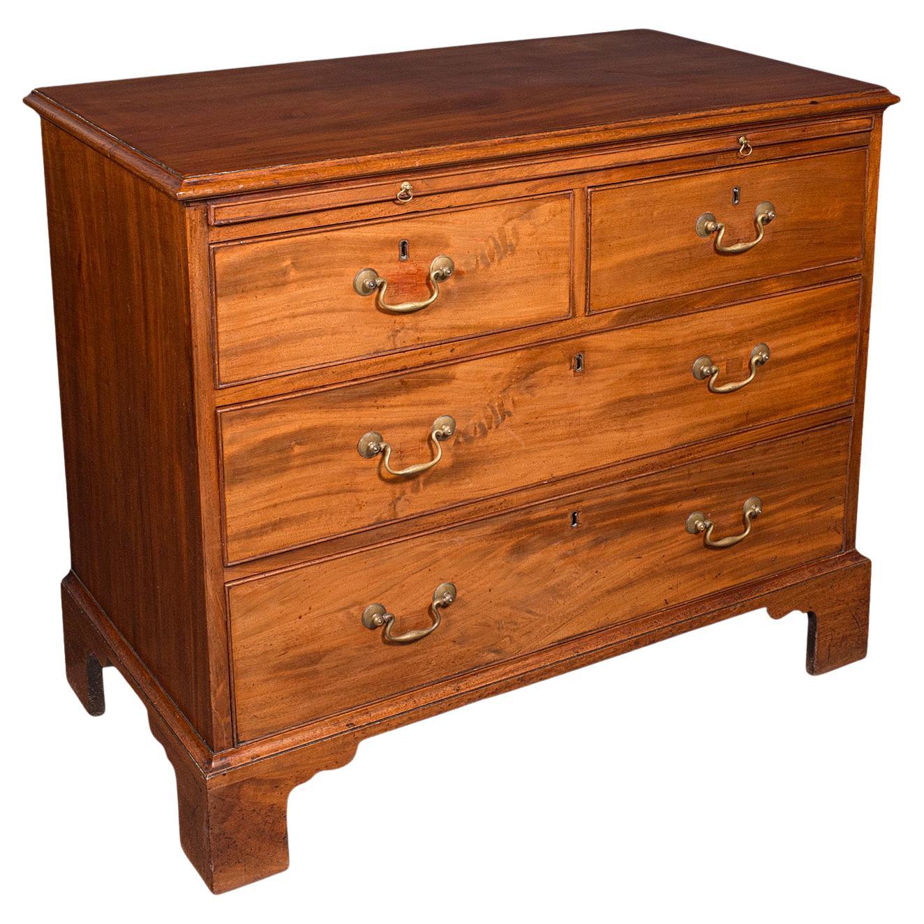 Antique Bachelor's Chest of Drawers, English, Master Bedroom Tallboy, Georgian