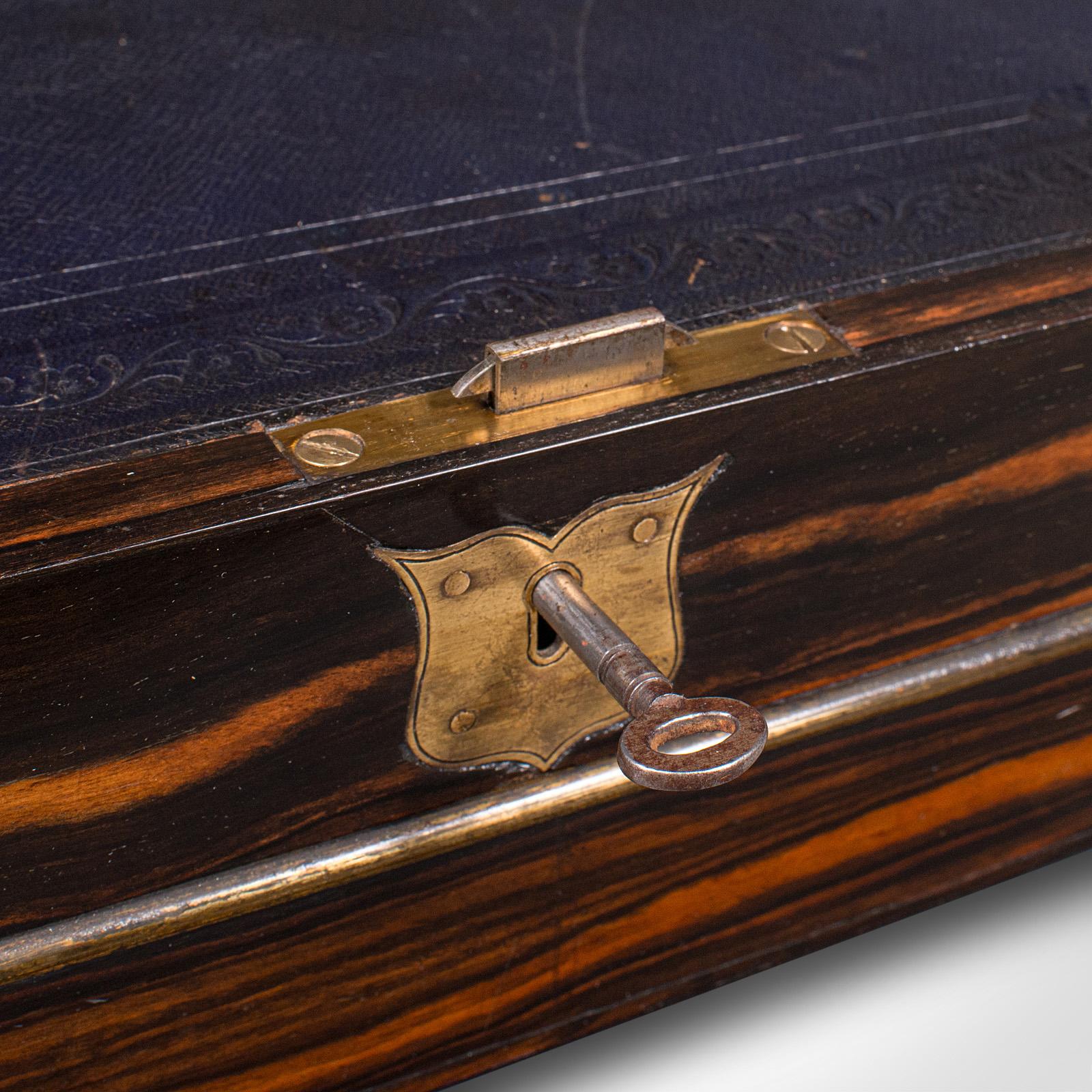 Antique Bachelor's Writing Slope, English, Correspondence Box, Regency, C.1830 For Sale 5