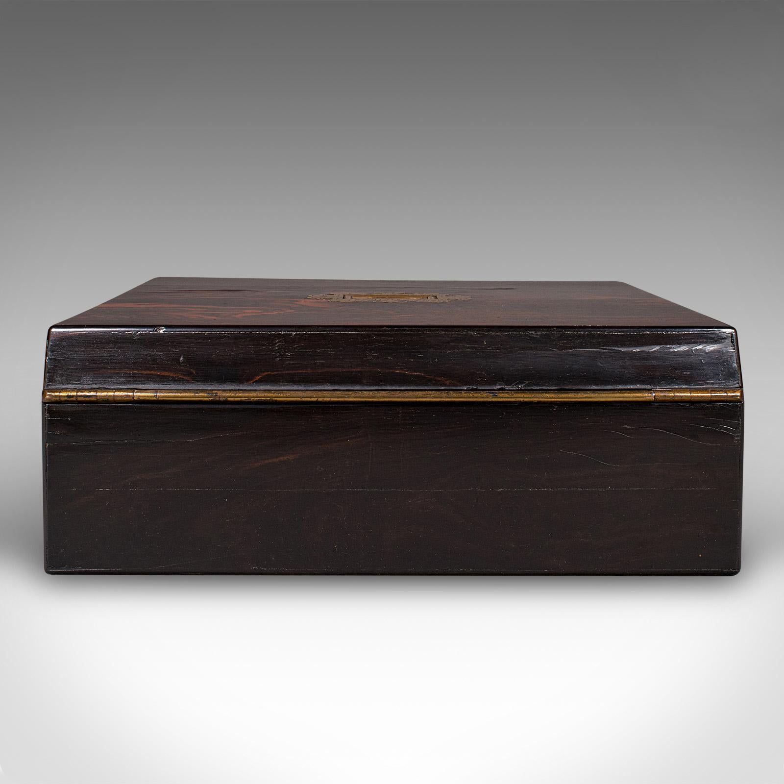 Antique Bachelor's Writing Slope, English, Correspondence Box, Regency, C.1830 For Sale 1