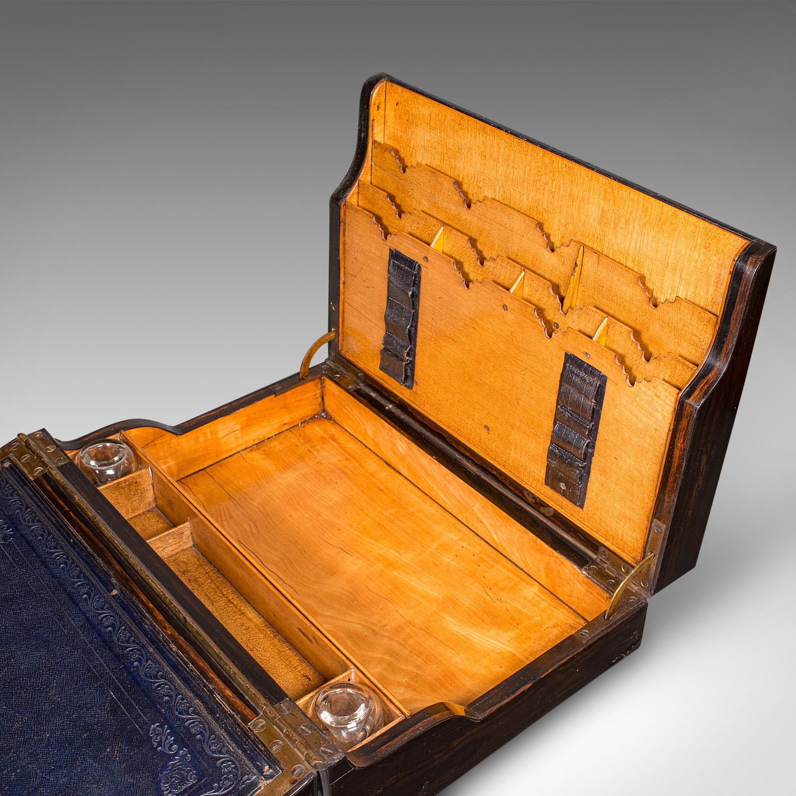 Antique Bachelor's Writing Slope, English, Correspondence Box, Regency, C.1830 For Sale 3