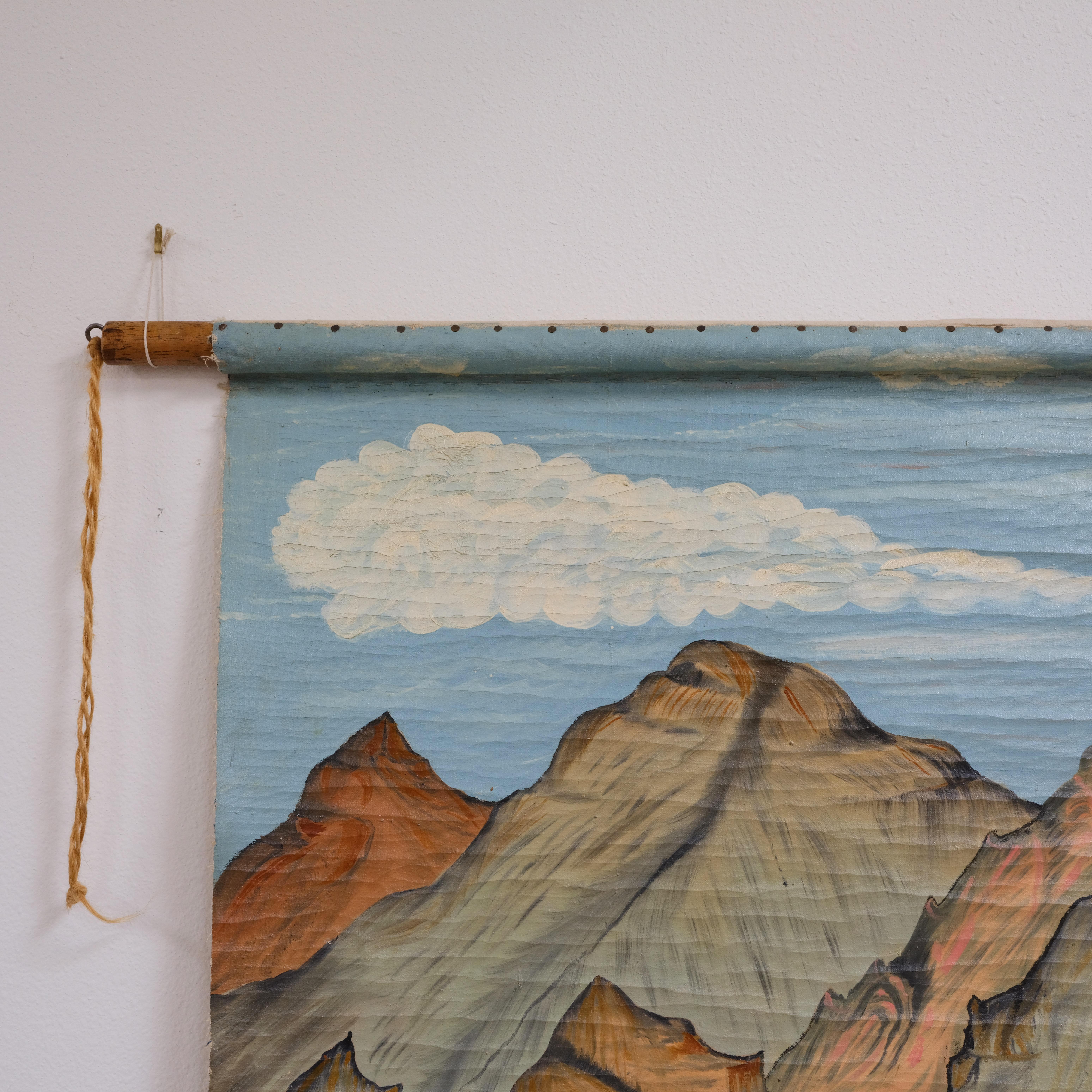 Antiker Hintergrund aus dem Jahr 1907, der die Felsengebirge darstellt (amerikanisch) im Angebot