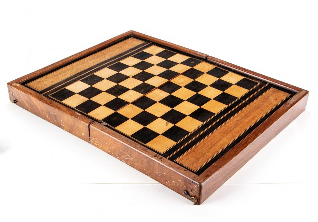 Antique Backgammon and Checkers Games Box 2