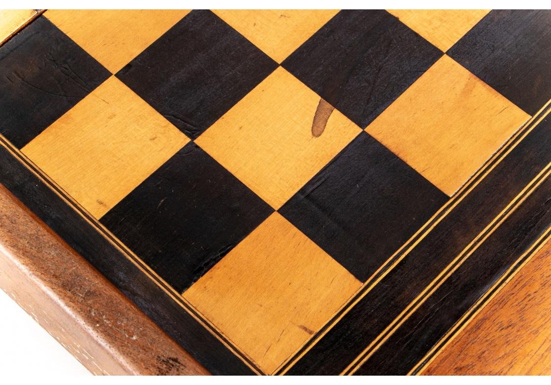 Antique Backgammon and Checkers Games Box 4