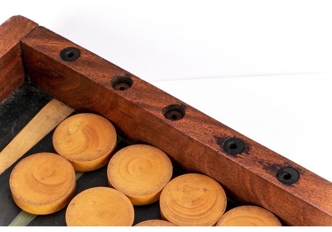 Antique Backgammon and Checkers Games Box 7