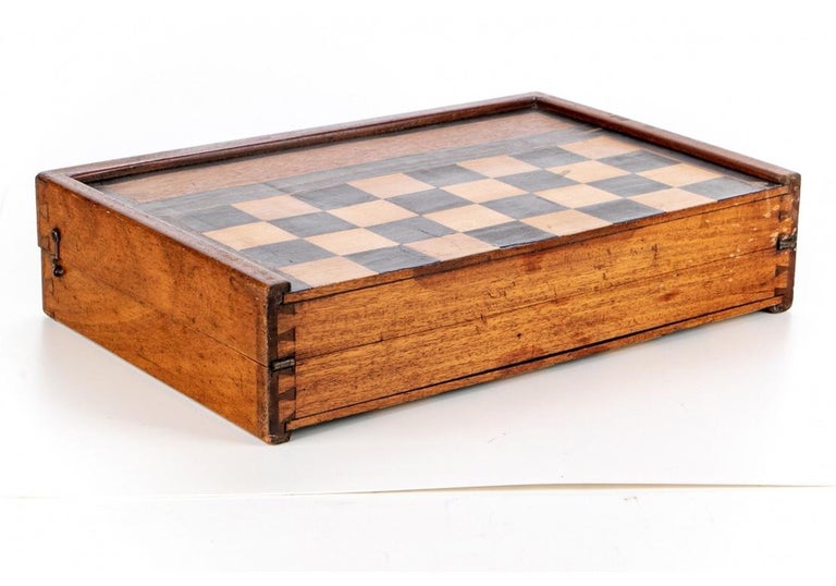 Antique Backgammon and Checkers Games Box at 1stDibs backgammon