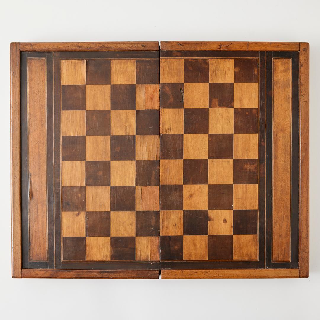 Antique Backgammon and Chess Set, circa 1900 2
