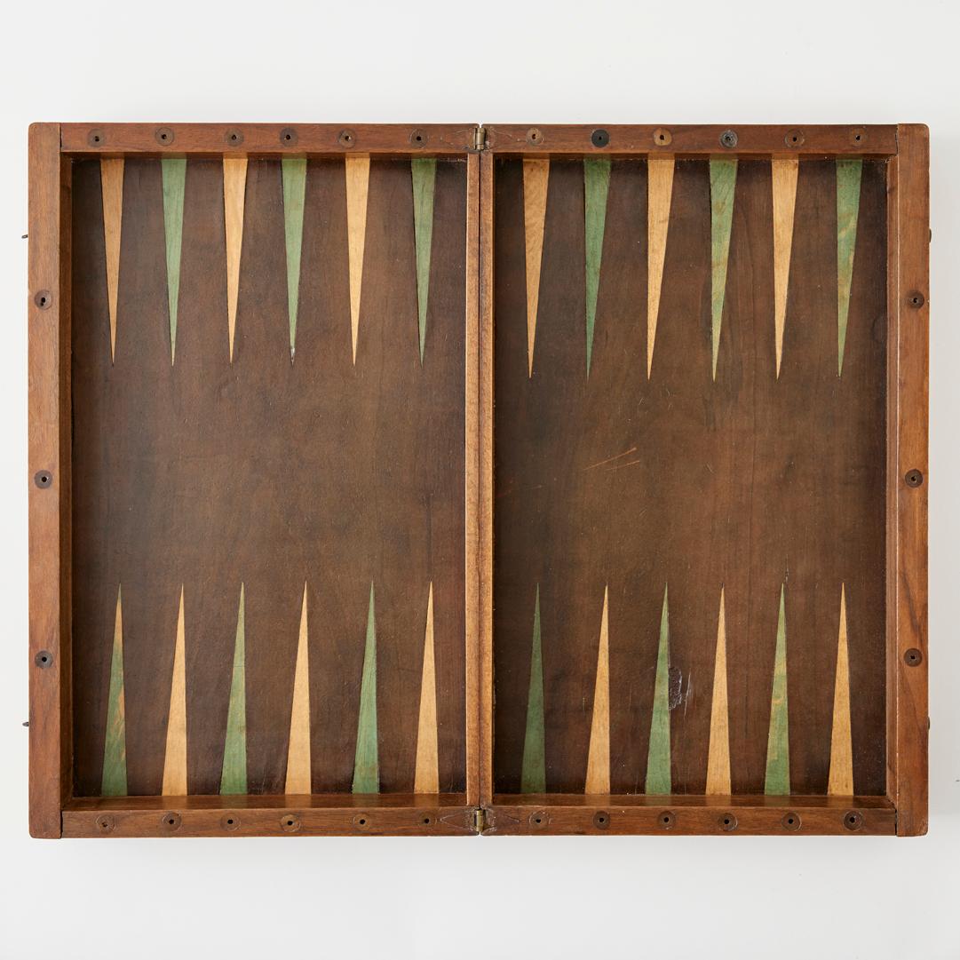Antique Backgammon and Chess Set, circa 1900 3