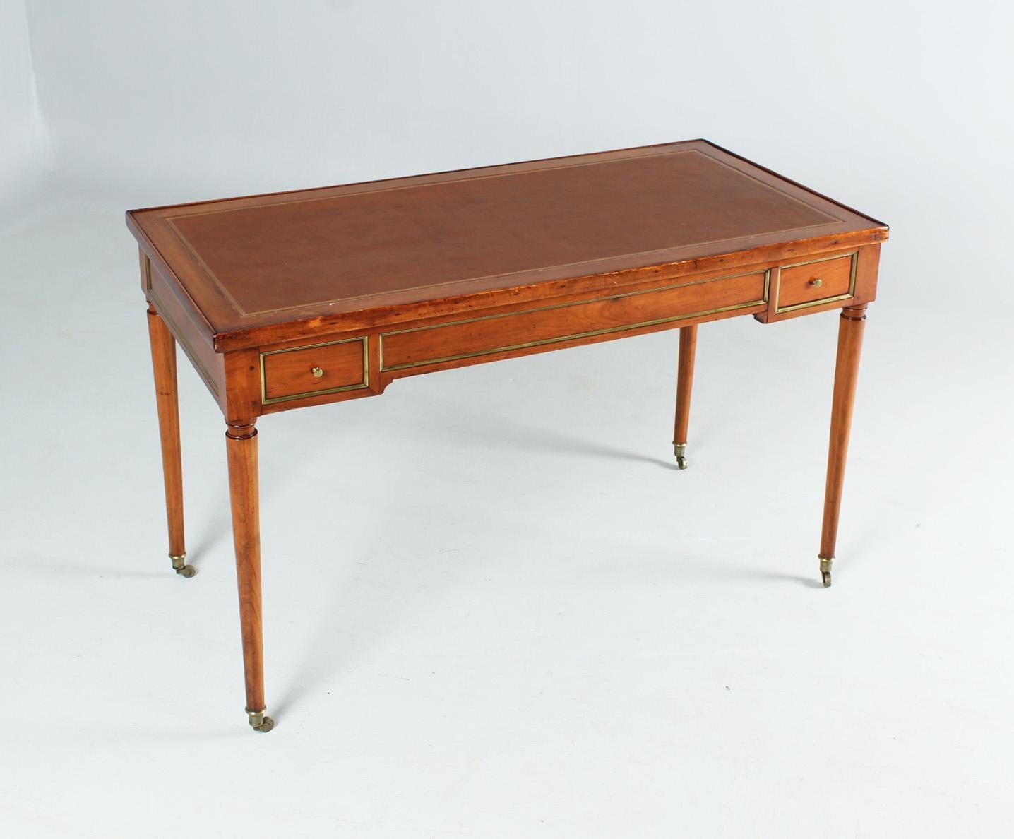 Antique Backgammon Table, so-called Tric Trac Table, Cherry, France, Louis XVI 1