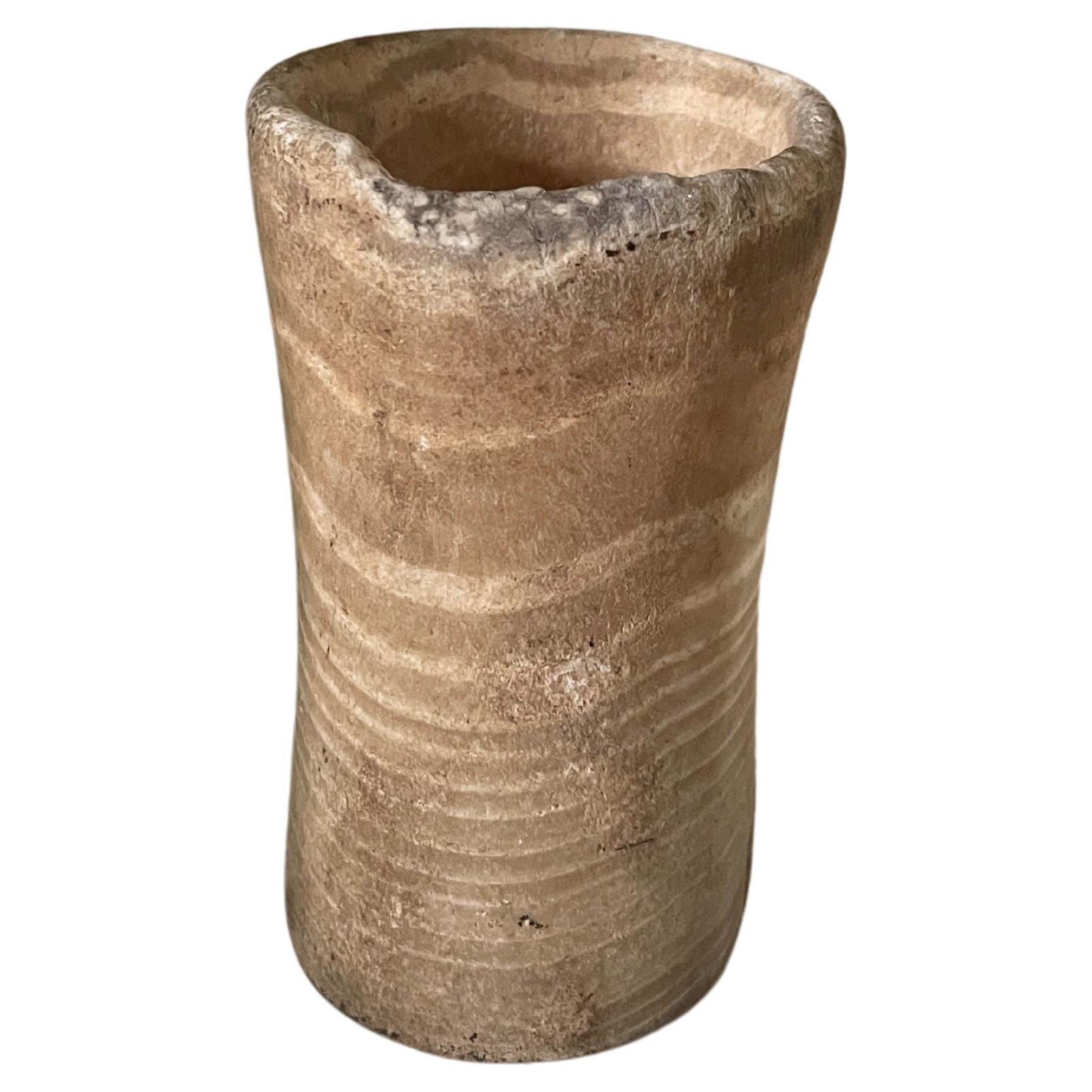 Antique Bactrian Alabaster Offering Vessel or Vase For Sale