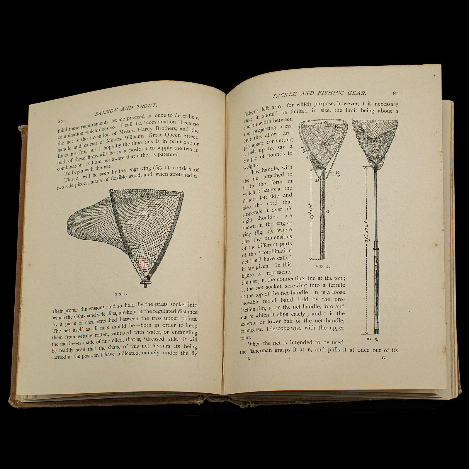 Paper Antique Badminton Library Book, Fishing, Reference, English, Sporting Interest For Sale
