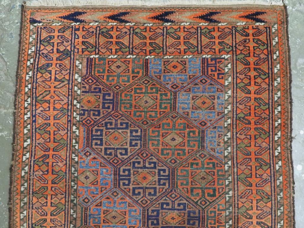 Antico tappeto Bahluli Baluch o Timuri, CIRCA 1880 In condizioni ottime in vendita a Moreton-In-Marsh, GB