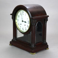 Antique Bailey, Banks and Biddle Neoclassical Mahogany Bracket Clock C1910