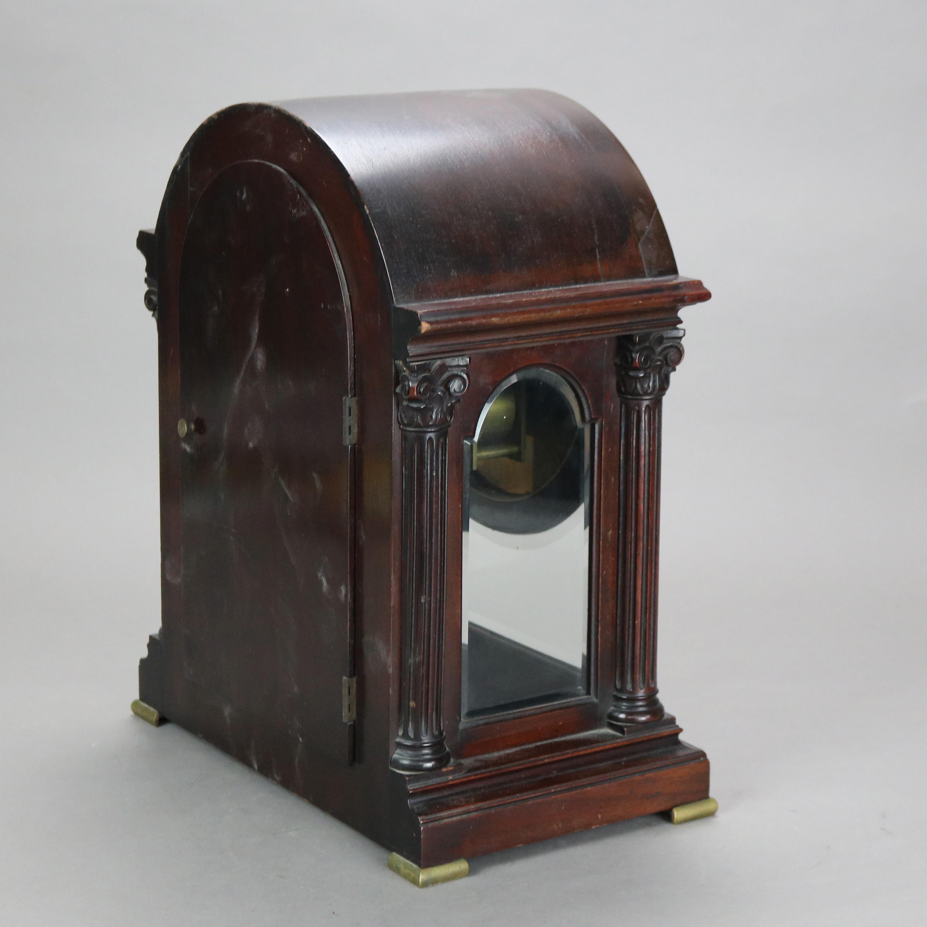 Antique Bailey, Banks and Biddle Neoclassical Mahogany Bracket Clock C1910 For Sale 3