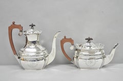 Antique Bailey Banks & Biddle English Edwardian Silver Plated Tea Set - 4 Pcs