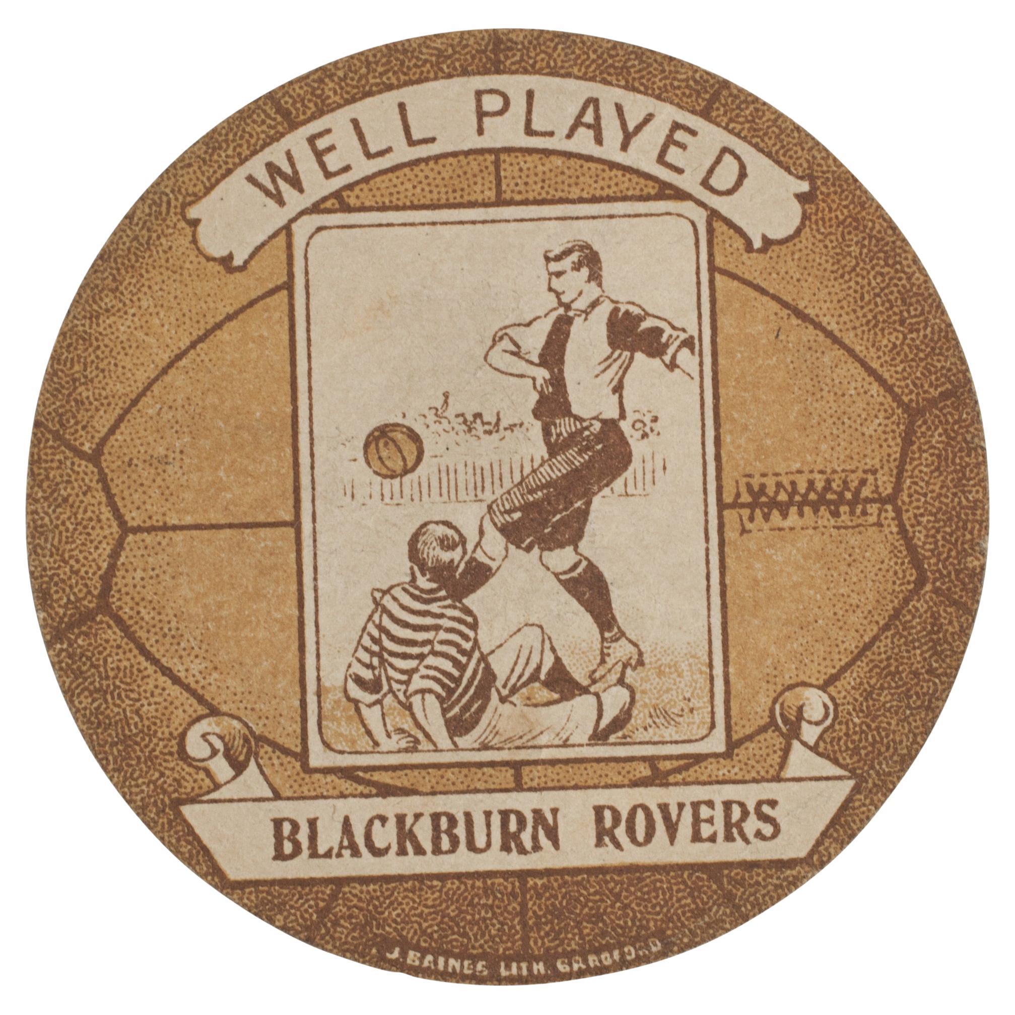 Antique Baines Football Trade Card, Blackburn Rovers For Sale