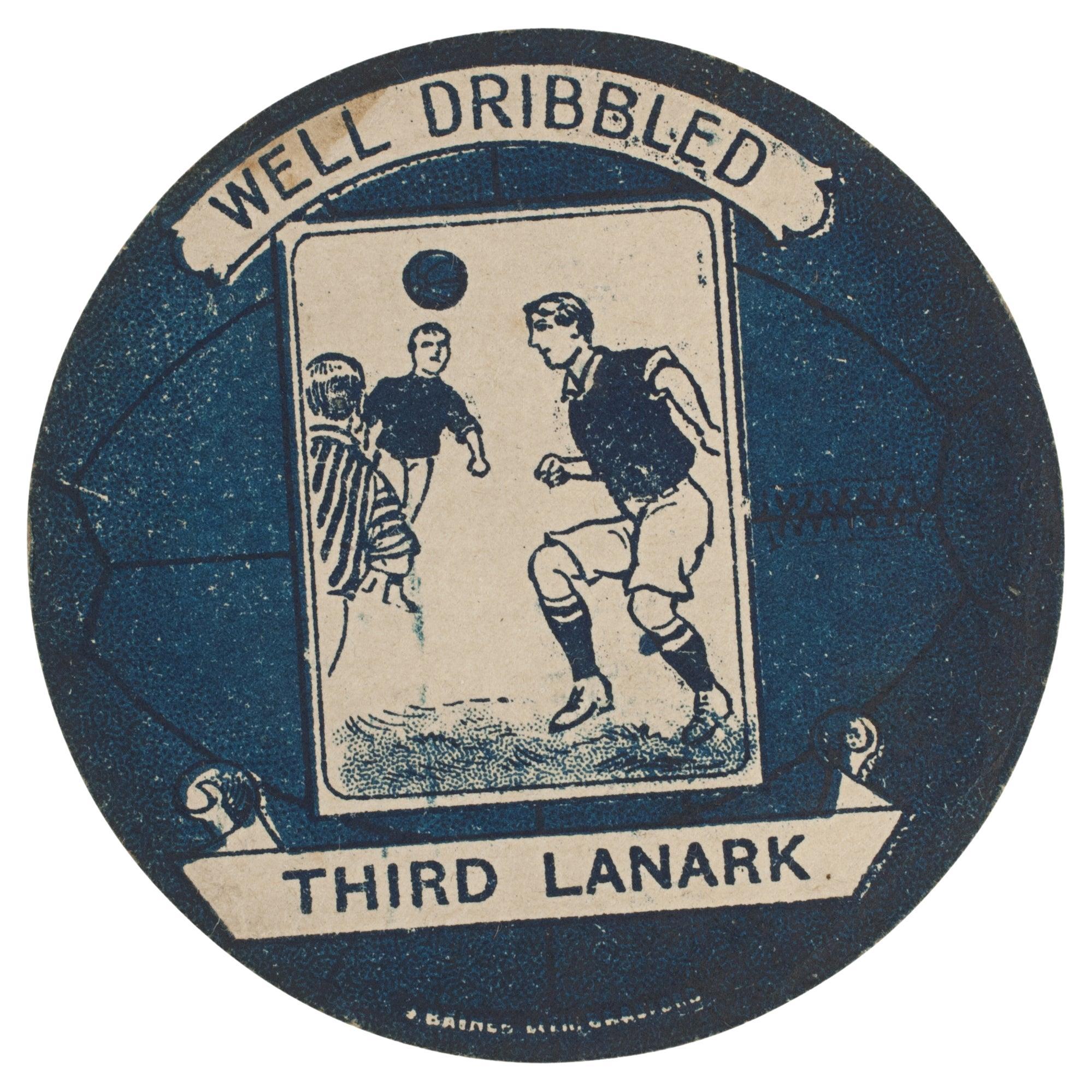  Antique Baines Football Trade Card, Third Lanark For Sale
