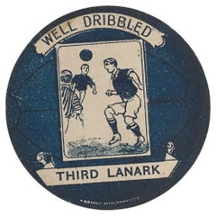  Carte commerciale ancienne de football de Baines, Troisième Lanark.