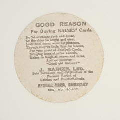 Antique Baines Golf Trade Card, Swindon