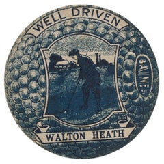 Antique Baines Golf Trade Card, Walton Heath.