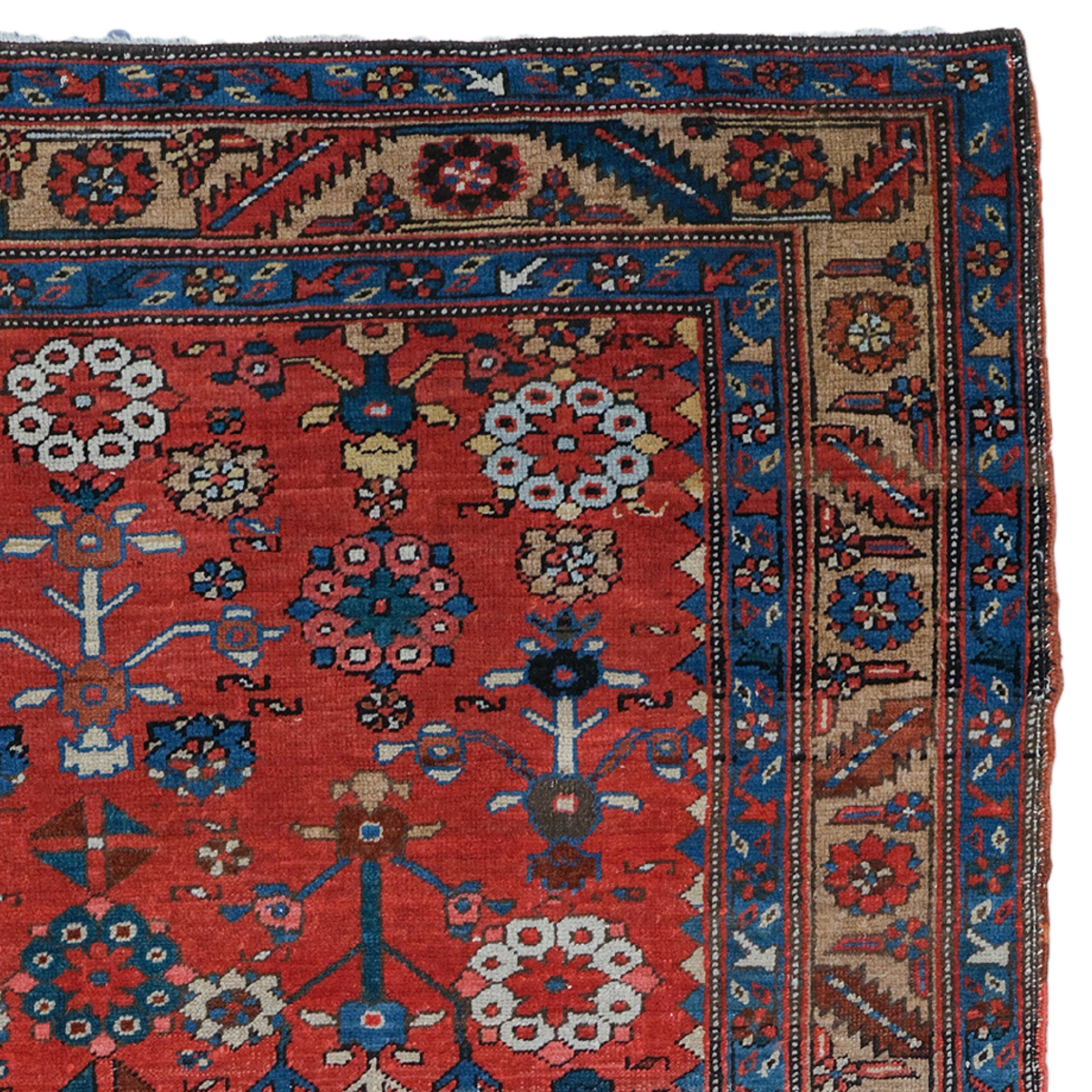Antique Bakhsaish Rug - 19th Century Antique Bakhsaish Rug, Antique Rug In Good Condition For Sale In Sultanahmet, 34