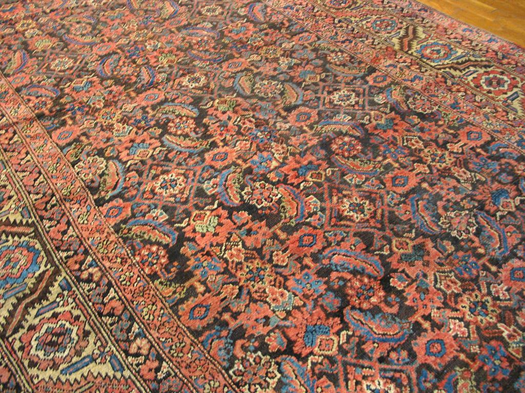 Hand-Knotted 19th Century N.W. Persian Bakshaiesh Carpet ( 7'8
